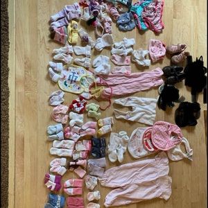 Baby girl clothes newborn to 6mth some 12mth